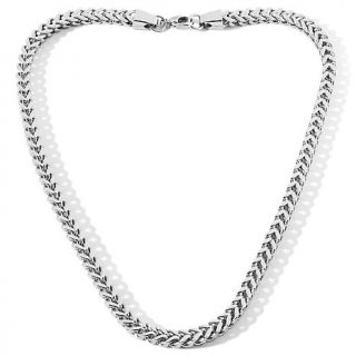 Men's 6mm Stainless Steel Box Curb Link Necklace