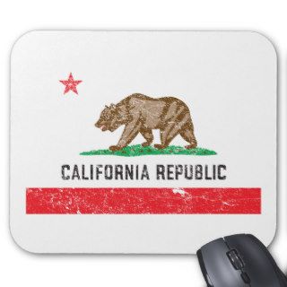 Vintage California Flag Mouse Pads