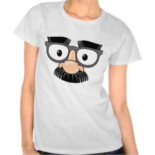 Eye Glasses Fake Nose Mustache Disguise Tee Shirts