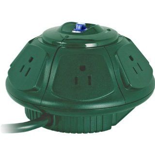 ezSpace UFO 6 Outlet Surge Protector   Green Electronics