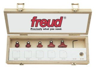 Freud 89 102 5 Piece Round Over and Beading Router Bit Set   Edge Treatment And Grooving Router Bits  