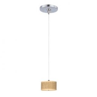 ET2 E95480 101SN 1 Light Adjustable Height Mini Pendant from the Elements Collection   Bulb Inclu, Satin Nickel   Ceiling Pendant Fixtures  