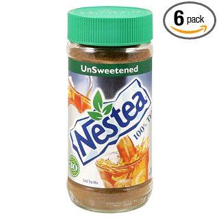 Nestea 100% Instant Tea, 3 Ounce Containers (Pack of 6)  Black Teas  Grocery & Gourmet Food
