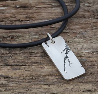 men's strike silver pendant by kimberley selwood