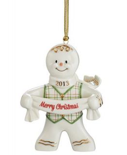 Lenox Christmas Ornament, 2013 Annual Sweet Tidings Gingerbread   Holiday Lane