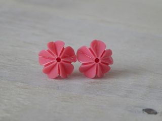 hot pink flower earrings by simply chic gift boutique