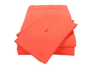 Lacoste Brushed Twill Sheet Set   King Deep Sea Coral