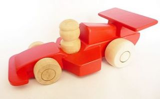 wooden racing car by wooden toy gallery