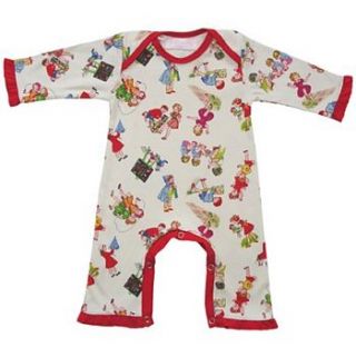 handmade retro all in one romper suit by ziggy pickles kids