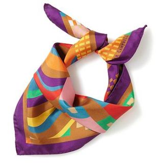 plum geo scarf by collier campbell