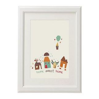 'home sweet home' print by nicole stollery design