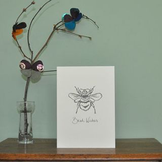 printed best wishes card by clementine & bloom