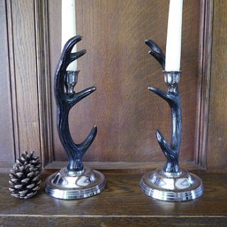 stag antler candlestick by deservedly so