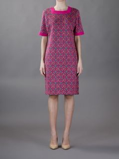 Yves Saint Laurent Vintage Geometric Print Sweater Dress   House Of Liza