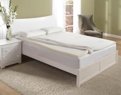 Home Fashions International 2 inch King size Memory Foam Topper with Cover Memory Foam Mattress Toppers