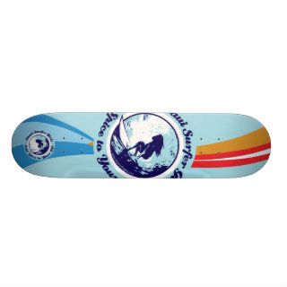 Maui Surfer Girls   Blue Custom Skate Board