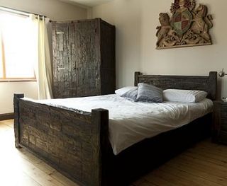 ashburnham sleeper wood kingsize bed by little tree furniture