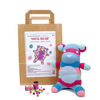 sock bear craft kit by sock creatures