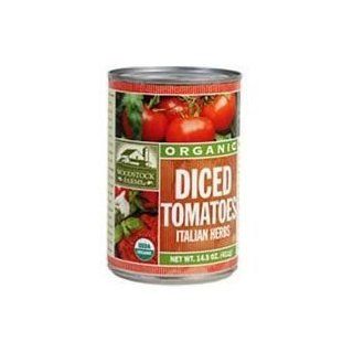 Woodstock Tomatoes, Organic, Diced, Italian, 14.50 Ounce (Pack of 12)  Canned And Jarred Diced Tomatoes  Grocery & Gourmet Food