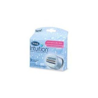 3 PACK Schick Intuition Razors Refills, Normal to Dry Skin Health & Personal Care