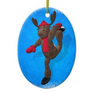 Pirouetting Whimsical Reindeer Ornaments