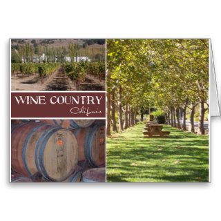 Wine Country, California Greeting Cards