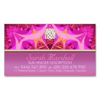 Groovy Pink Fashion Goddess Business Card