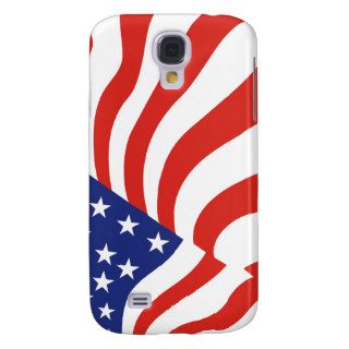 U.S.A. Red White Blue American Flag Samsung Galaxy S4 Cases