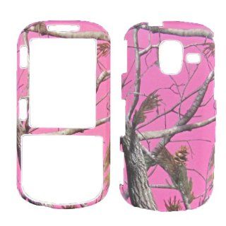 Camoflague Pink Real Tree Black Deer Rubberized Hard Case Phone Faceplate Cover Protector for Samsung U485 Intensity 3 III Verizon Wireless Cell Phones & Accessories