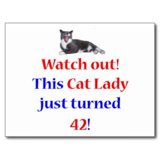 42 Cat Lady Postcards