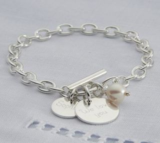 personalised solid sterling silver bracelet by hurley burley