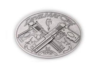 Devil May Cry 4 Ebony and Ivory Guns Belt Buckle Sports & Outdoors