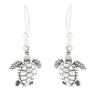 Silvermoon Sterling Silver Sea Turtle Earrings Sterling Silver Earrings