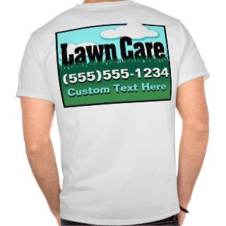 Lawn Care. Mowing. Market business. BACK Shirts