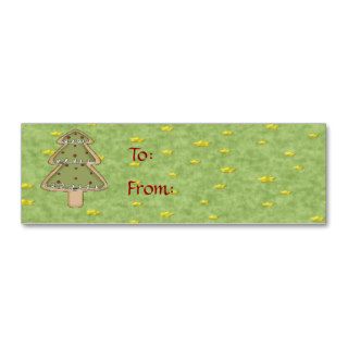 Christmas Cookie Gift Tag Business Card Template