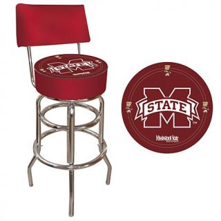 Mississippi State Bulldogs NCAA Padded Bar Stool with Back