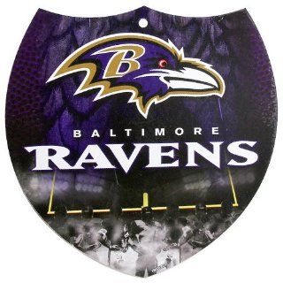 NFL Baltimore Ravens 8'' x 8'' Plastic Shield Sign  Sports Fan Notepad Holders  Sports & Outdoors