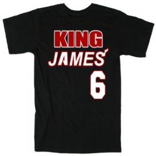 Shedd Shirts Men's Lebron James Miami Heat "King James" T shirt Clothing