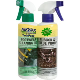 Nikwax Nubuck/Suede and Cleaning Gel Duo Pack   300ml Spray