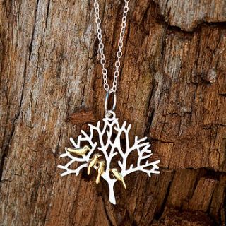 silver bird necklace tweeting by lauryn james