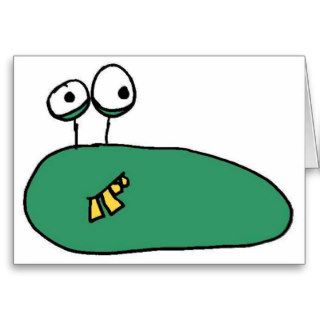 remarkably ugly slug greeting card