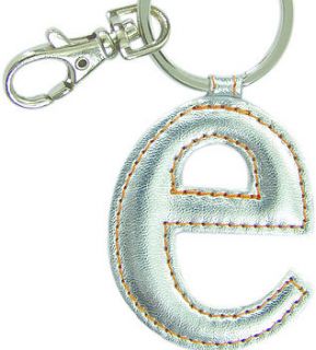 personalised leather keyring by the letteroom