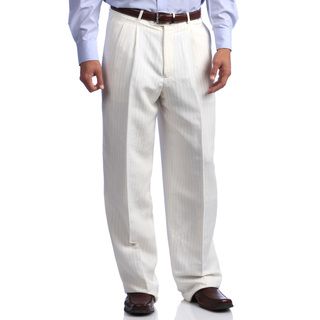 Phat Premium by Phat Farm Men's Cream Linen Blend Wide leg Pants Phat Farm Casual Pants