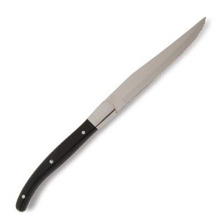 Fortessa Ss Provencal Black Handle Serrated Knives Kitchen & Dining