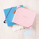 personalised baby album by sloane stationery