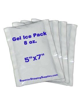 8oz. (1/2 Lb.) Gel Ice Pack 5" x 7" (4 Count) Health & Personal Care