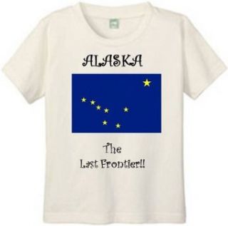 ALASKA   THE LAST FRONTIER   FLAG   BigBoyMusic Youth Designs   White T shirt Clothing