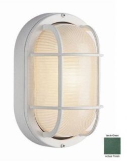 Trans Globe Lighting 41005 VG 8 1/2 Inch 1 Light Medium Outdoor Bulkhead, Verde Green   Wall Porch Lights  