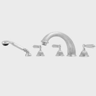 Sigma 1.324193.28 Satin Copper 3200 Georgian Roman Tub Set W/ Dkmt Hdshwr & Div   Bathtub And Showerhead Faucet Systems  