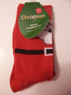 Children's Christmas Crew Socks ~ Size 9 11 (Santa Sock) Shoes